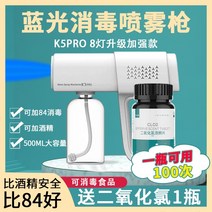 가정용 플루건 미니 방역기 무선소독건 가정집방역 소독액, K5pro소독건 한줌+차아염소산 2.5L 한통, 100g