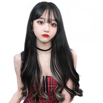 가발위드 단색 웨이브 넓은 컬러피스 폭 5.5cm (4개 1세트) 상품, 06.다크그레이
