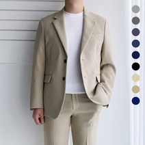 레브클래식 남자 봄 가을 겨울 정장 세트 남자 세미 캐주얼 셋업 수트 하객룩 면접 결혼식 블랙