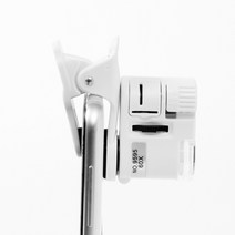 60배율 집게형 LED 스마트폰 현미경, 1개
