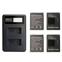 Go Pro AHDBT-301 배터리 Gopro Hero 3 배터리/GoPro USB 듀얼 LED 스마트 충전기 GoPro 카메라 액세서리, [05] E Package