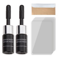 자동차 유리 윈드실드 수리 키트 diy 2set car window 수리 도구 정장 diy glass crack chip repair liquid windscreen glass, 없음