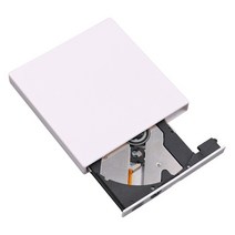 외장cd롬 디비디플레이어 리더기 DVD ROM 외장형 광학 드라이브 USB 20 CDDVDROM CDRW 플레이어 버너 슬림, 01 milky white