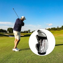 남성 여성 골프백 골프 공 가방 PU 내마 모성 스지 볼 파우치 홀더 남자 스포츠 액세서리 Drawstring, 06 White 50PcsBall Nail
