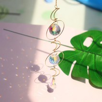 스테인드글라스 썬캐처 봄 드림캐처 선물 인테리어 창문 아크릴 DIY 모빌, F