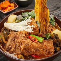 [통뼈감자탕 명가] 부산 20년 전통의 맛. 감자탕 1KG X 4팩(6인분), 3.보통맛 2팩 / 칼칼한맛 2팩, 4개