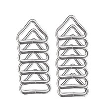 트램펄린 스프링 점프 침대 번지 메쉬 천 매트리스 철 버클 삼각형 링 세트 당 10 개, 10 pcs