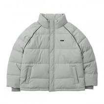 FCMM 클럽 파이핑 숏 패딩 점퍼 - 실버 CLUB PIPNG SHORT PADDING JUMPER