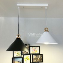 [산본문화조명] 코디 2등 펜던트 (전구포함) / 식탁등 / 인테리어등 / 주방등, 노란빛