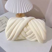 벨벳 버전 자이언트 얀 손뜨개가방 DIY 겨울 빅얀 핸드니팅 루피 망고실 실 왕모찌실 굵은실, 아보카도 그린