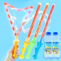 스투피드 비눗방울 KC인증, 멀티홀 버블스틱 4EA+대형비눗방울액500ml 2개세트