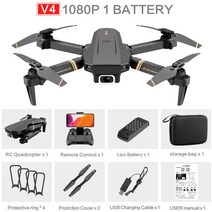 드론 비디오 WiFi FPV 4K/1080P HD 광각 카메라 접이식 고도 고정 내구성, 협동사, 1080P-1배터리
