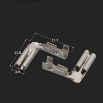 2.8 암컷 깃발 모양 재킷 포함 압착 스플라이스 단자 배선 스프링 냉간 와이어 케이블 커넥터 100 세트, 한개옵션0