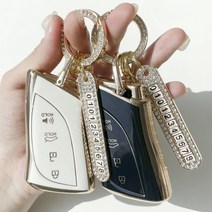 루루형제 차 키케이스 스마트 TPU 키커버 키홀더 자동차 키링 렉서스 ES300H LS500H, 키케이스+번호키링+가죽스트랩, AL-01, 크림화이트