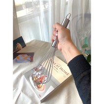 쿠킹플러스 스텐거품기(사이즈3종) 수동거품기 계란거품기 스텐미니거품기 다이소휘퍼 업소용거품기 조리도구 휘핑기, 35cm