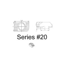 10 pcs T 슬롯 너트 M3 M4 M5 M6 M8 T 해머 슬라이딩 헤드 3D 프린터 부품 패스너 커넥터 3030 4040 알루미늄 프로파일, 01 TYPE A