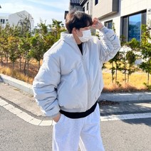 유인맨즈 / 셔링포인트 커플 숏 패딩