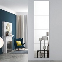 아크릴 거울 데칼 자체 접착 유연한 방수 반사 투명 사각형 욕실 거실 홈 미러 스티커 데코, 은_20x20cm