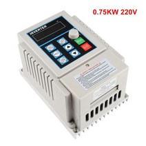 주파수 변환기 50hz to 60hz 헤르츠 220FD 1.5KW 2.2KW 4KW 단상 인버터 VFD 2hp3hp 드라이브 스핀들 속도 제어, AT1-0750X 0.75KW, 01 AT1-0750X 0.75KW
