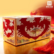 나전칠기자개장 Jinbei 전설 자개 칠기 용과 봉황 보석 상자 보관 하이 엔드 크리 결혼 선물, [01] B-046 보석 상자 결혼 선물