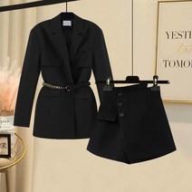 여성 이력서사진옷 면접 정장 자켓 Summer Skirt Short 2 Piece Outfits Women&39s Matching Sets Clothes Set of Two Fa