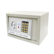 오에이데스크 디지털 충격 감지 안전 금고 25, 화이트