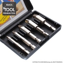 (KIMOS)반대탭(볼트리무버)5P세트 나사 피스 볼트 드릴 비트