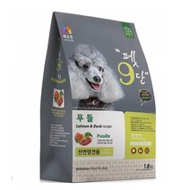 목우촌 전연령용 오리 펫9단 푸들 전용사료, 3개, 1.8kg