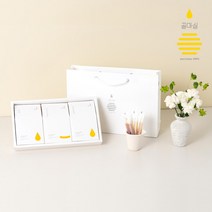 [꿀마실] 벌꿀 미니스틱 3종 선물세트 12g x 30포 + 쇼핑백, 상세 설명 참조