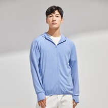 FANKE 여름낚시복 UPF50+ 바람막이 자외선 차단복 냉감 잠옷 여자 여름 자외선 남녀 공용, 남성-스카이블루, L