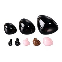 [펠트친구] 민자삼각코(인형코) 1봉(7개), 12mm 브라운