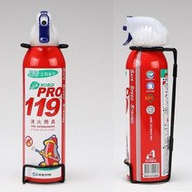 한손으로 분사하는 초경량 미니 액체 소화기 314g (적색) 미니소화기 스프레이형 간이소화용구 스프레이 차량용소화기 가정용소화기 스프레이형소화기 휴대용소화기, 1개