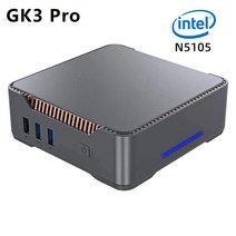 미니PC 미니컴퓨터 소형 초미니 MINI PC GK3 Pro GK3V 미니 인텔 셀러론 J4125 N5105 윈도우즈 11 DDR4 8GB 128GB 16GB 512GB WIFI5, Celeron N5105, EU, 8GB 256GB SSD