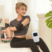 발락 골프 테니스 손목 팔꿈치 엘보 통증 보호대 마사지기 세트, 양손목 양팔꿈치 세트