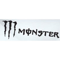 몬스터 스터커 할큄 차량 본넷 스쿠터 IG K3 앞범퍼 캐스퍼 기스커버 스크래치보완 스포티지 카니발 운전석 투싼 더뉴K5 스타렉스 올란도 조수석문 YF, 화이트, 중형