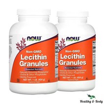나우푸드 논-GMO 레시틴 그래뉼 글루텐 프리, 454g, 2개