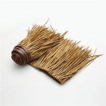 모조 인조 볏짚 지붕 지푸라기 처마 원두막 갈대 플라스틱 밀짚 시골 동남아 테라스 레트로, 노란색 1m 길이 x 0.5m폭