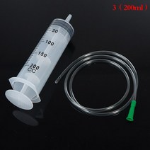 에폭시 200/250/300/350ml 대용량 플라스틱 주사기 재사용 가능한 세척 펌프 오일 유체 물용 흡입 인젝터, 03 200ml