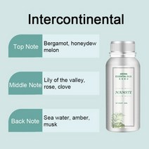 100ML 호텔 룸 향기 아로마 디퓨저 가정용 공기 청정기 향기 장치 공기 청정기 가습기 자동차 에센셜 오일 리필, 인터컨티넨탈