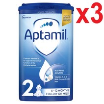 [영국발송] 700G 3개 압타밀 팔로우 온 분유 2단계 6-12개월 Aptamil Stage 2 Follow On Milk Powder
