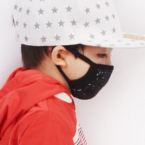 블랙마스크 플리츠_유아필터마스크(코와이어 필터내장형)