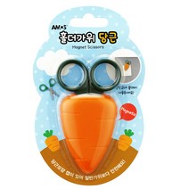 [코리아문구사] 아모스 홀더 가위, 당근
