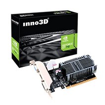 Inno3D NVIDIA GeForce GT 710 그래픽 카드(2GB DDR3 LP 로우 프로파일 HDMI DVI VGA 단일 슬롯) -10285