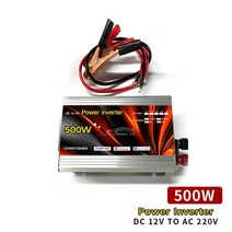 태양 인버터 12v 220v 파워 인버터 1000w 2000w 3000w 4000w 휴대용 전압 변압기 변환기 USB 범용 자동차 인버터, 500w 12v, 220-240v, 만능인, 1개