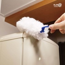 올리브엣 미세먼지청소 정전기흡착 먼지떨이개 핸들+5P, 리필만 20P