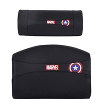 충격의 95%를 흡수하는 인체공학적 디자인 마블 캡틴아메리카 메모리폼 목쿠션 등쿠션 생활방수 가능 위생적 부드러운인조가죽 인체공학적 디자인, 마블 캡틴아메리카 PU등쿠션 메모리폼