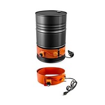 QWORK 금속 드럼 히터 800W 120V 그리스 케그 절연 밴드 히터, 55 gallons - 2 pack
