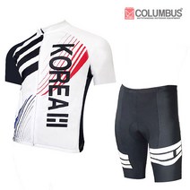 [콜럼버스] Korea_02 남성 반팔 자전거복 상하의세트/자전거의류