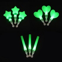 야광 응원봉 콘서트봉 50개입 응원 축제 연말 파티 페스티벌 야광 요술봉, 1.별