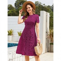 봄 여름 신상원피스 뒤 지퍼 레이스 포멀 드레스290415